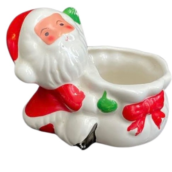 Santa Plant or Tea Light Candle Holder - Picture 7 of 12